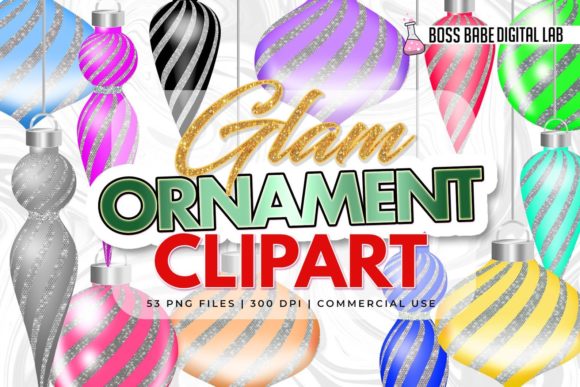 Download Glam Diamond Christmas Ornament Clipart - Premium Resources